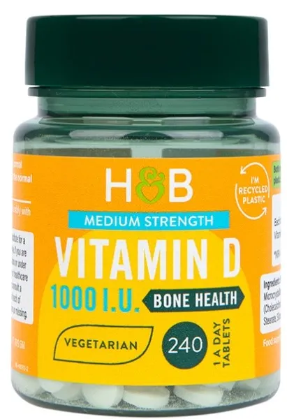 Holland & Barrett - Witamina D, 25mcg, 240 tabletek