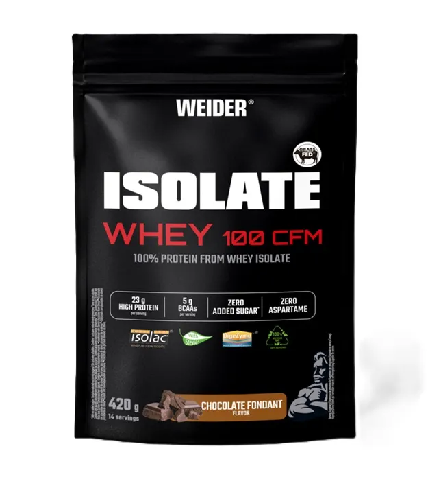 Weider - Odżywka Białkowa, Izolat 100 CFM, Chocolate Fondant, Proszek, 420g