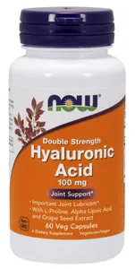 NOW Foods - Hyaluronic Acid, 100mg, Kwas Hialuronowy, 60 vkaps