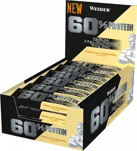 Weider - 60% Protein Bar, Cookies & Cream, 24 batony