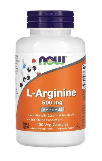 NOW Foods - L-Arginina, 500mg, 100 kapsułek