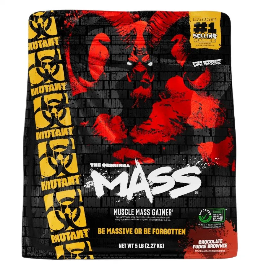 Mutant - Mass, Gainer, Chocolate Fudge Brownie, Proszek, 2270g