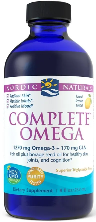 Nordic Naturals - Complete Omega, 1270mg, Smak Cytrynowy, 237 ml