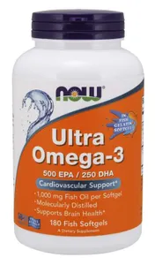 Now Foods - Ultra Omega-3, 180 kapsułek miękkich
