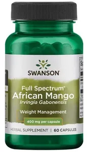 Swanson - Mango Afrykańskie (Irvingia Gabonensis), 400mg, 60 kapsułek