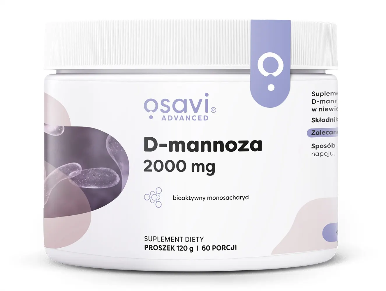 Osavi - D-mannoza, 2000mg, Proszek, 120g
