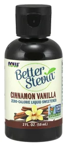 NOW Foods - Better Stevia, Cynamon i Wanilia, Płyn, 59 ml