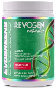 Evogen - Evogreens Naturals, Fruit Punch, Proszek, 234g