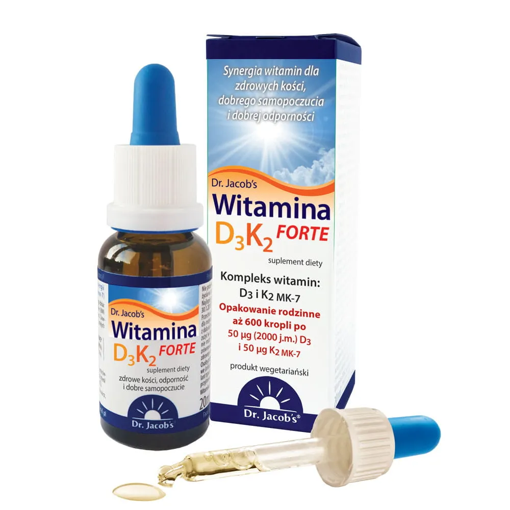 Dr Jacobs - Witamina D3 K2 Forte, 20 ml