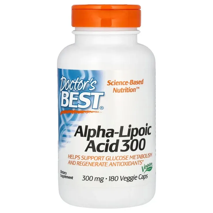 Doctor's Best - Kwas Alfa Liponowy, 300mg, 180 vkaps
