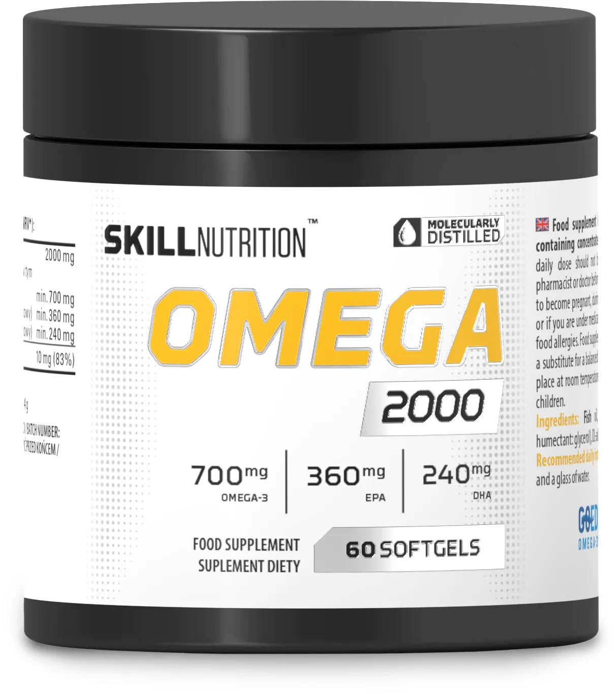 Skill Nutrition - Omega 2000, 60 kapsułek miękkich