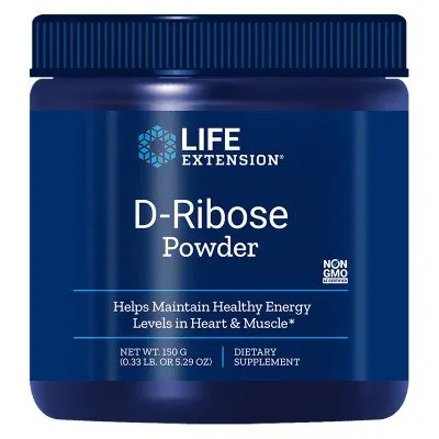 Life  Extension - D-Ryboza, D-Ribose, Proszek, 150 g