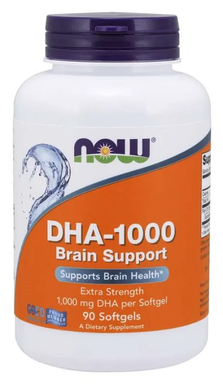 NOW Foods - DHA-1000 Brain Support, 90 kapsułek miękkich