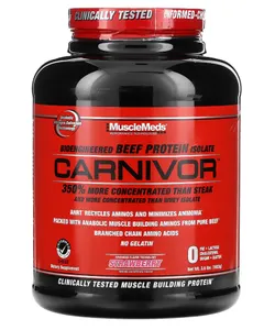 MuscleMeds - Carnivor, Truskawka, Proszek, 1792g