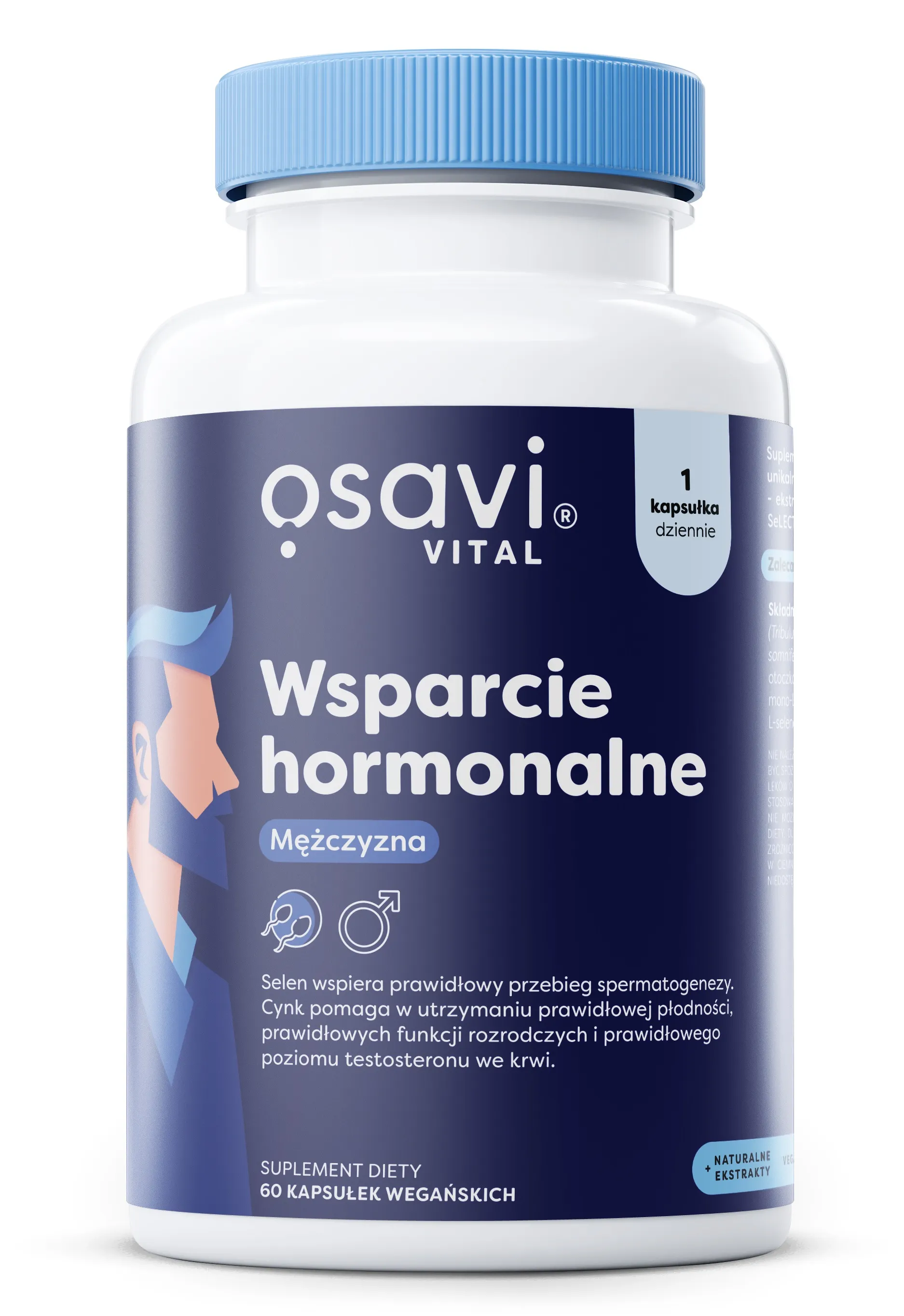 Osavi - Wsparcie Hormonalne Mężczyzna, 60 vkaps