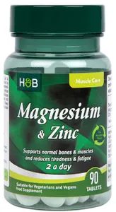 Holland & Barrett - Magnez + Cynk, 90 tabletek