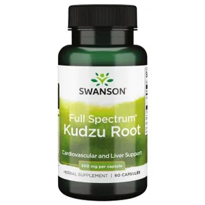 Swanson - Korzeń Kudzu, 500mg, 60 kapsułek