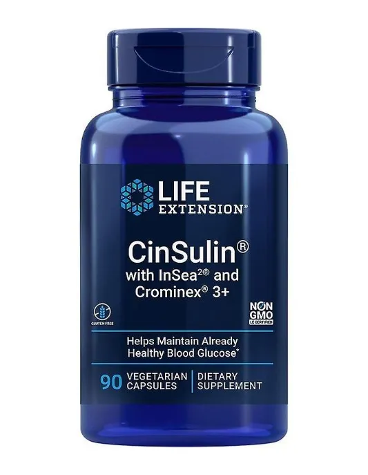 Life Extension - CinSulin with InSea2 & Crominex 3+ - 90 vkaps