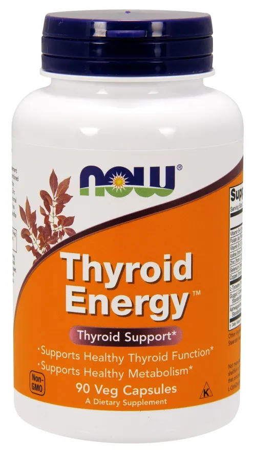 NOW Foods - Thyroid Energy, Kompleks na Tarczycę, Jod, 90 vkaps