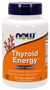 NOW Foods - Thyroid Energy, Kompleks na Tarczycę, Jod, 90 vkaps
