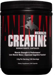 Animal - Kreatyna, Micronized Creatine Monohydrate, Kapsułki 300 caps