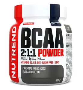 Nutrend - Aminokwasy, BCAA 2:1:1 Powder, Blackcurrant Blast, Proszek 400g