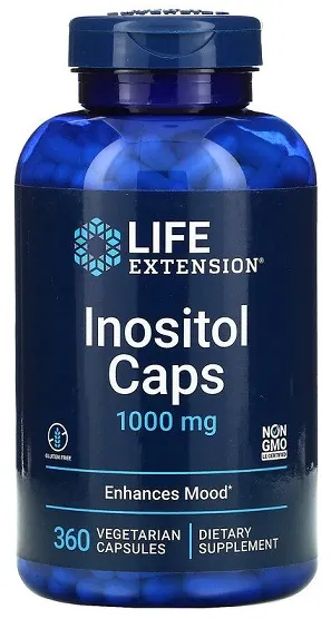 Life Extension - Inositol Caps, 1000 mg, 360 vkaps