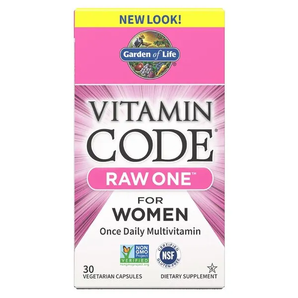 Garden of Life - Vitamin Code RAW ONE, Multiwitaminy dla Kobiet, 30 vkaps