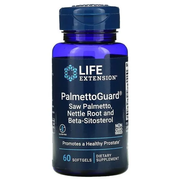 Life Extension - PalmettoGuard Saw Palmetto / Korzeń Pokrzywy z Beta-Sitosterolem, 60 kapsułek miękkich