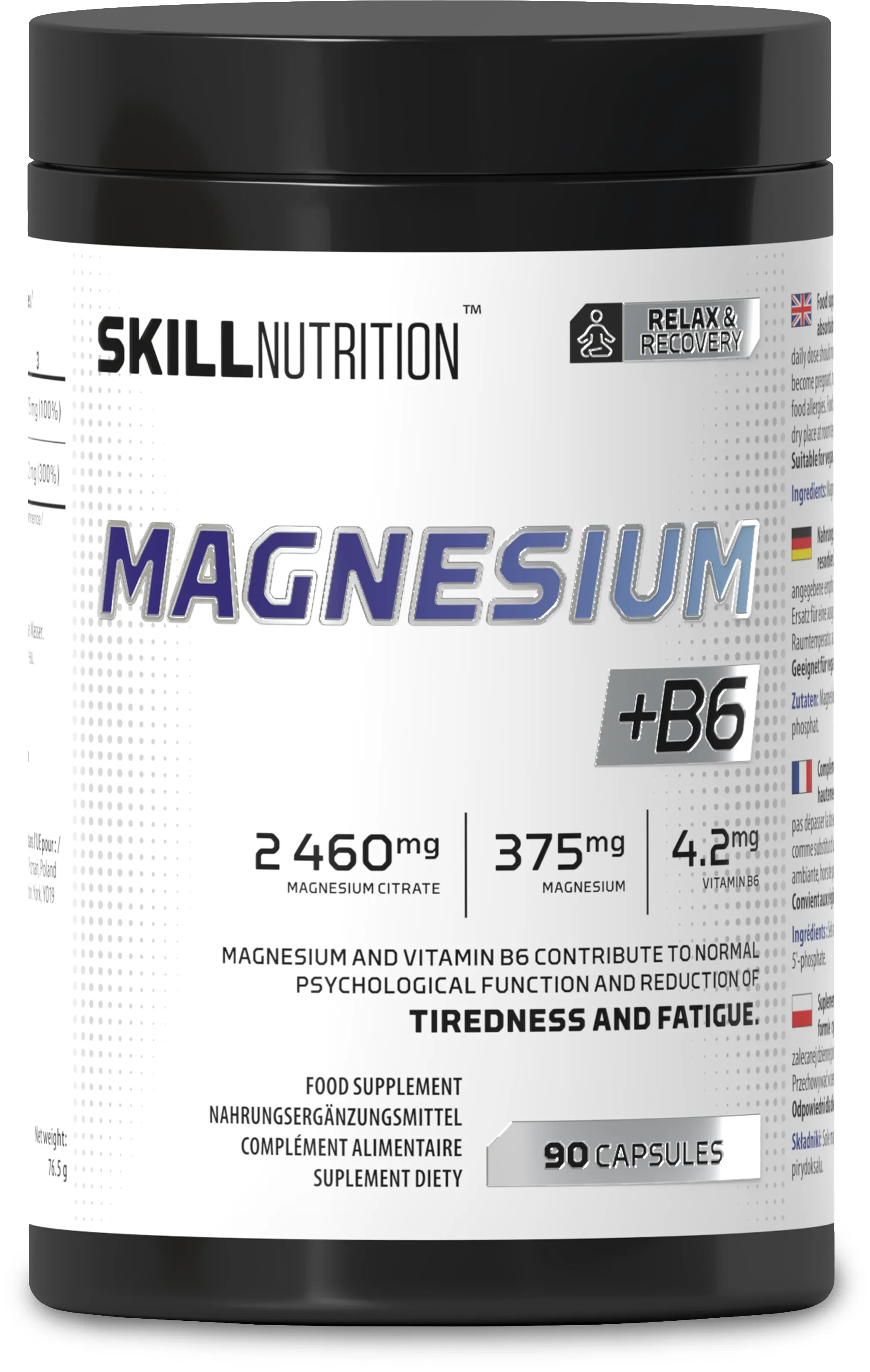 Skill - Magnez + B6, 90 kapsułek
