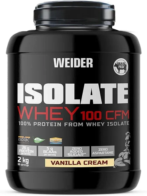 Weider - Izolat, Isolate Whey 100 CFM, Vanilla Cream, Proszek, 2000g