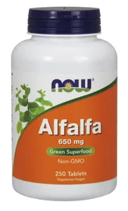 NOW Foods - Alfalfa, 650mg, 250 tabletek