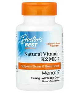Doctor's Best - Witamina K2 MK7 + MenaQ7, 45 µg, 60 vkaps