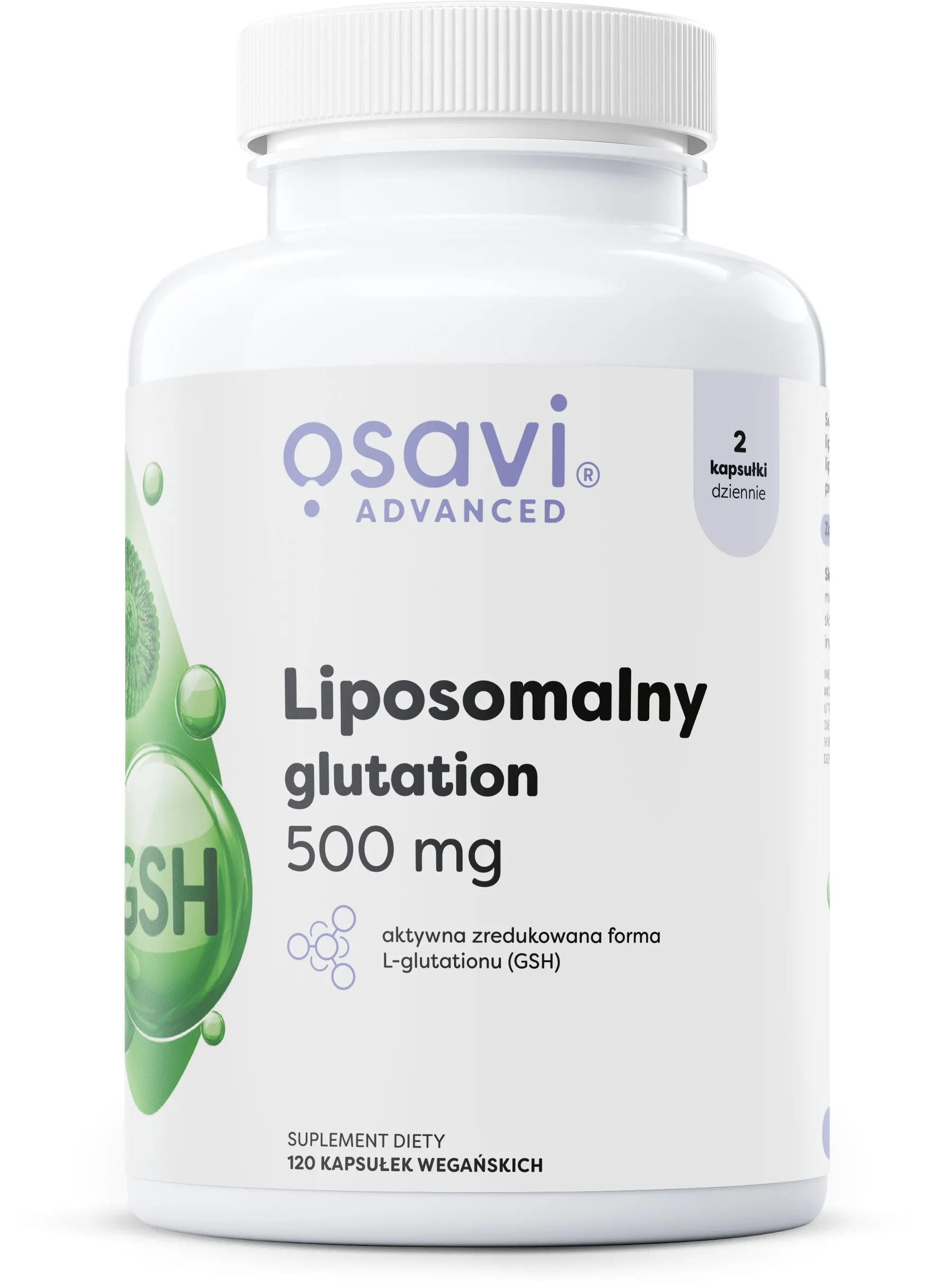 Osavi - Liposomalny Glutation, 500 mg, 120 vkaps