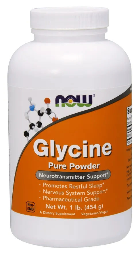 NOW Foods - Glicyna, Proszek, 454g