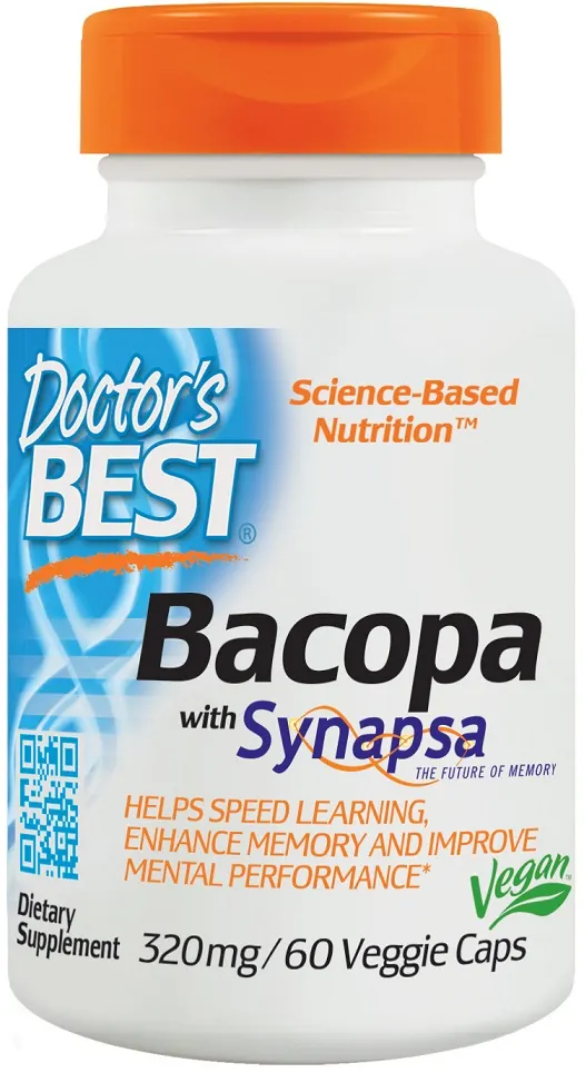 Doctor's Best - Bacopa, Synapsa, 320mg, 60 vkaps