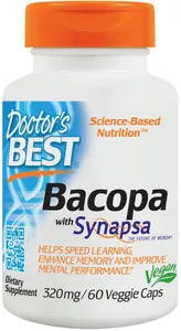 Doctor's Best - Bacopa, Synapsa, 320mg, 60 vkaps