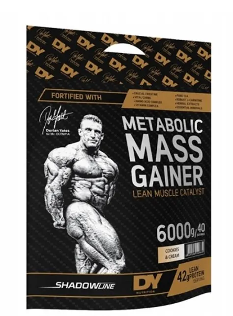 Dorian Yates - Metabolic Mass Gainer, Cookies & Cream, Proszek, 6000g