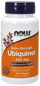 NOW Foods - Ubiquinol, 200mg, 60 kapsułek miękkich