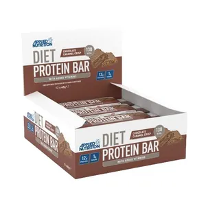 Applied Nutrition - Baton Proteinowy, Diet Protein Bar, Chocolate Caramel Crisp, 12 x 45g