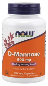 NOW Foods - D-Mannoza, 500mg, 120 vkaps