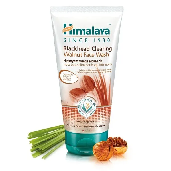 Himalaya - Blackhead Clearing Walnut Face Wash, Oczyszczanie Twarzy, 150 ml