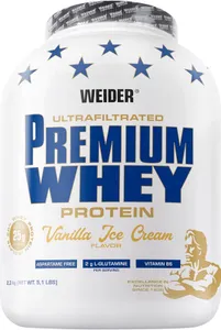Weider - Odżywka Białkowa, Premium Whey, Vanilla Ice Cream, Proszek, 2300g