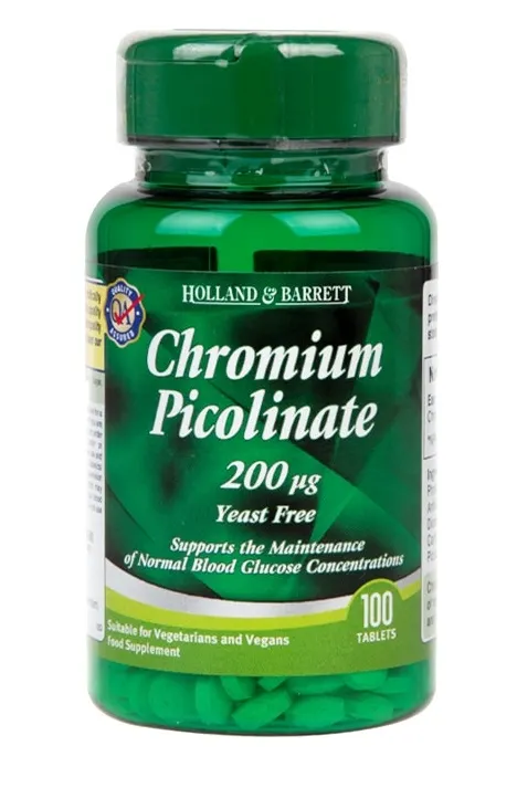Holland & Barrett - Pikolionian Chromu, 200mcg, 100 tabletek