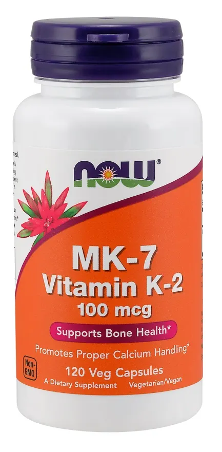 NOW Foods - Witamina MK-7 K-2, 100mcg, 120 vkaps