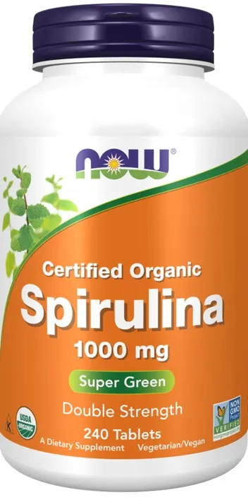 NOW Foods - Spirulina, 1000mg, 240 tabletek