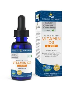 Nordic Naturals - Witamina D3, Wegańska, 1000 IU, 30 ml