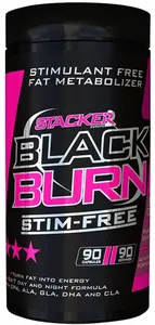 Stacker2 Europe - Spalacz Tłuszczu, Black Burn STIM-Free, 90 Kapsułek