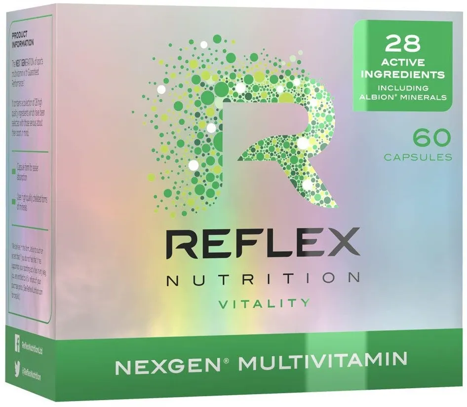 Reflex Nutrition - Nexgen Sports Multivitamina, 60 kapsułek