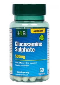 Holland & Barrett - Glukozamina, Glucosamine Sulphate, 500mg, 60 kapsułek